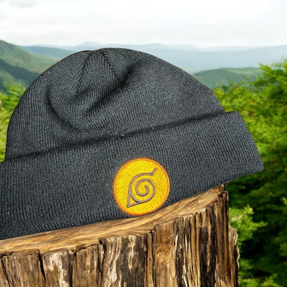 Naruto Shippuden Beanie Hat Ripple Junction Trawler Fisherman Hidden Leaf Symbol